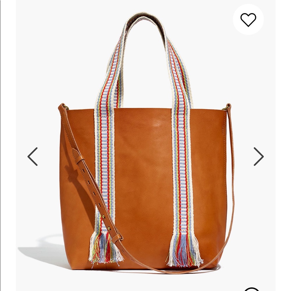 NWT Madewell medium transport tote: woven handle